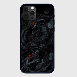 Чехол iPhone 12 Pro Max Dragon and samurai