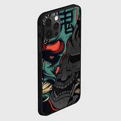 Чехол для iPhone 12 Pro Max Демон самурай - Они, цвет: 3D-черный — фото 2