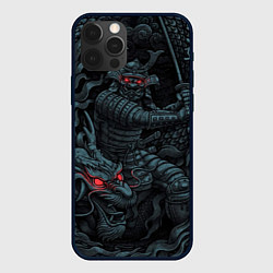 Чехол iPhone 12 Pro Max Samurai and dragon