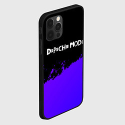 Чехол для iPhone 12 Pro Max Depeche Mode purple grunge, цвет: 3D-черный — фото 2