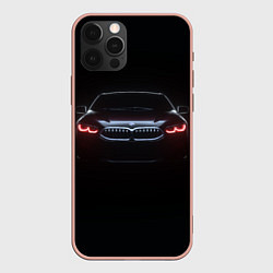 Чехол для iPhone 12 Pro Max BMW - red eyes, цвет: 3D-светло-розовый