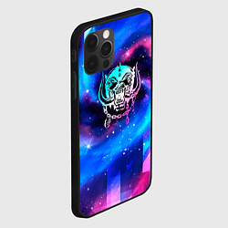 Чехол для iPhone 12 Pro Max Motorhead неоновый космос, цвет: 3D-черный — фото 2