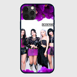 Чехол iPhone 12 Pro Max Blackpink flowers