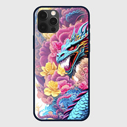 Чехол iPhone 12 Pro Max Свирепый дракон - татуировка - ирезуми - Япония