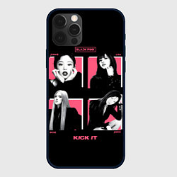 Чехол для iPhone 12 Pro Max Blackpink - Kick it, цвет: 3D-черный