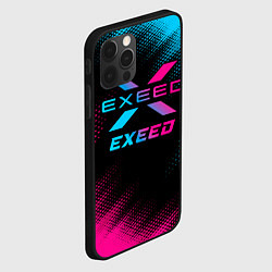 Чехол для iPhone 12 Pro Max Exeed - neon gradient, цвет: 3D-черный — фото 2