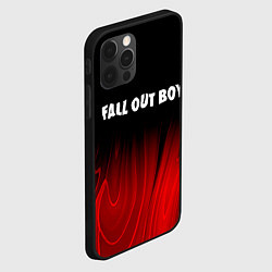 Чехол для iPhone 12 Pro Max Fall Out Boy red plasma, цвет: 3D-черный — фото 2