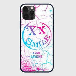 Чехол для iPhone 12 Pro Max Avril Lavigne neon gradient style, цвет: 3D-черный