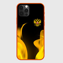 Чехол для iPhone 12 Pro Max Russian style fire, цвет: 3D-красный