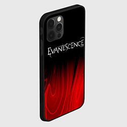 Чехол для iPhone 12 Pro Max Evanescence red plasma, цвет: 3D-черный — фото 2