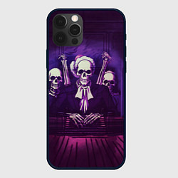 Чехол для iPhone 12 Pro Max Скелеты Призраки в Суде - Phonk, цвет: 3D-черный
