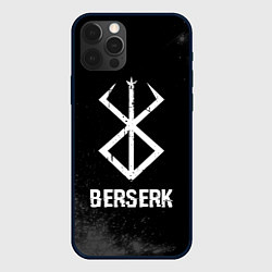 Чехол для iPhone 12 Pro Max Berserk glitch на темном фоне, цвет: 3D-черный