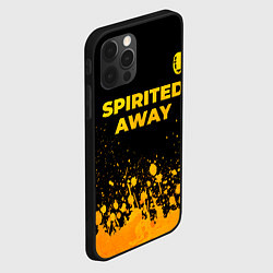 Чехол для iPhone 12 Pro Max Spirited Away - gold gradient: символ сверху, цвет: 3D-черный — фото 2