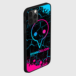 Чехол для iPhone 12 Pro Max Evangelion - neon gradient, цвет: 3D-черный — фото 2