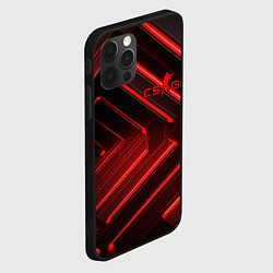 Чехол для iPhone 12 Pro Max Red neon CS GO, цвет: 3D-черный — фото 2