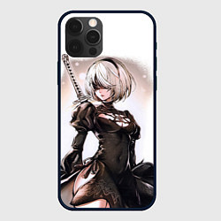 Чехол iPhone 12 Pro Max Nier: Automata - 2B TechnoBlade