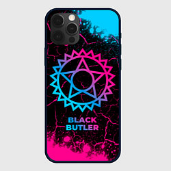 Чехол для iPhone 12 Pro Max Black Butler - neon gradient, цвет: 3D-черный