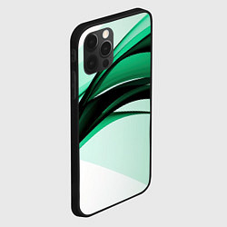 Чехол для iPhone 12 Pro Max White green black, цвет: 3D-черный — фото 2