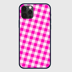 Чехол iPhone 12 Pro Max Розовая клетка Барби
