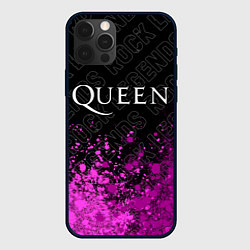 Чехол для iPhone 12 Pro Max Queen rock legends: символ сверху, цвет: 3D-черный