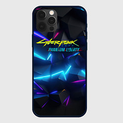 Чехол iPhone 12 Pro Max Cyberpunk неоновые плиты