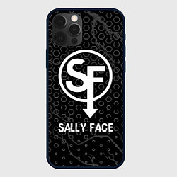 Чехол для iPhone 12 Pro Max Sally Face glitch на темном фоне, цвет: 3D-черный