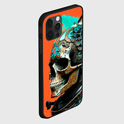 Чехол для iPhone 12 Pro Max Art skull - irezumi - Japan, цвет: 3D-черный — фото 2