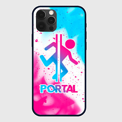 Чехол для iPhone 12 Pro Max Portal neon gradient style, цвет: 3D-черный