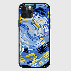 Чехол iPhone 12 Pro Max Облака в стиле Ван Гога