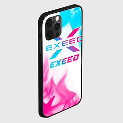 Чехол для iPhone 12 Pro Max Exeed neon gradient style, цвет: 3D-черный — фото 2