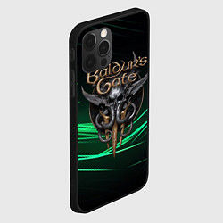 Чехол для iPhone 12 Pro Max Baldurs Gate 3 dark green, цвет: 3D-черный — фото 2