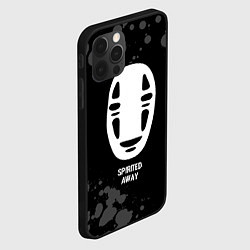 Чехол для iPhone 12 Pro Max Spirited Away glitch на темном фоне, цвет: 3D-черный — фото 2