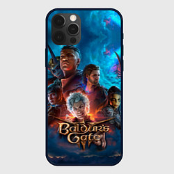 Чехол для iPhone 12 Pro Max Baldurs Gate 3 персонажи, цвет: 3D-черный