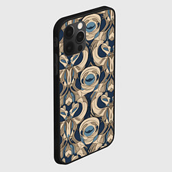 Чехол для iPhone 12 Pro Max Коричневый узор паттерн, цвет: 3D-черный — фото 2