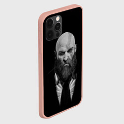 Чехол для iPhone 12 Pro Max Кратос в смокинге, цвет: 3D-светло-розовый — фото 2
