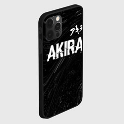 Чехол для iPhone 12 Pro Max Akira glitch на темном фоне: символ сверху, цвет: 3D-черный — фото 2