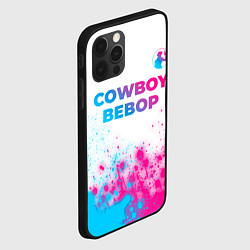 Чехол для iPhone 12 Pro Max Cowboy Bebop neon gradient style: символ сверху, цвет: 3D-черный — фото 2