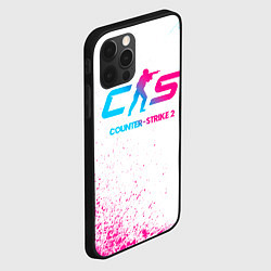 Чехол для iPhone 12 Pro Max Counter-Strike 2 neon gradient style, цвет: 3D-черный — фото 2