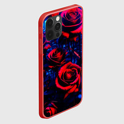 Чехол для iPhone 12 Pro Max Красные розы cuberpank, цвет: 3D-красный — фото 2