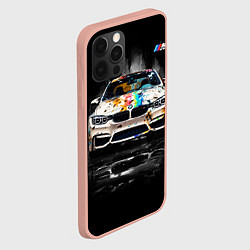 Чехол для iPhone 12 Pro Max BMW Креативный тюнинг, цвет: 3D-светло-розовый — фото 2