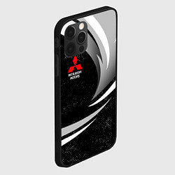 Чехол для iPhone 12 Pro Max Митсубиси - строгие оттенки, цвет: 3D-черный — фото 2