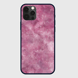 Чехол для iPhone 12 Pro Max Текстура камня родонита, цвет: 3D-черный