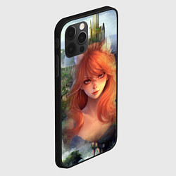 Чехол для iPhone 12 Pro Max Аниме девушка лиса, цвет: 3D-черный — фото 2