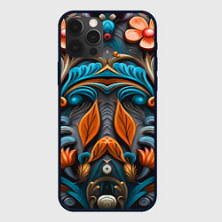 Чехол для iPhone 12 Pro Max Mirrow floral pattern - art - vogue, цвет: 3D-черный