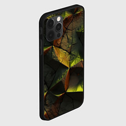 Чехол для iPhone 12 Pro Max Геометрические абстрактные фигуры, цвет: 3D-черный — фото 2