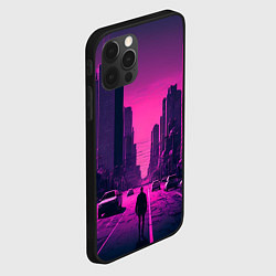 Чехол для iPhone 12 Pro Max Мёртвый розовый город, цвет: 3D-черный — фото 2