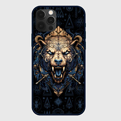 Чехол для iPhone 12 Pro Max Медведь викингов, цвет: 3D-черный