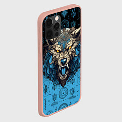Чехол для iPhone 12 Pro Max Скандинавский волк Фенрир, цвет: 3D-светло-розовый — фото 2