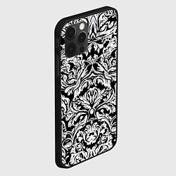 Чехол для iPhone 12 Pro Max Floral pattern - irezumi - neural network, цвет: 3D-черный — фото 2