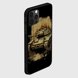 Чехол для iPhone 12 Pro Max Т54 русский танк, цвет: 3D-черный — фото 2